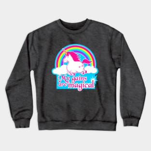 Unicorn fitness, gym girl, fitness girl, barbell unicorn Crewneck Sweatshirt